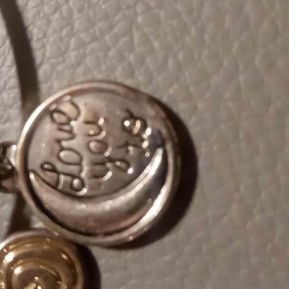 Love you to the moon & back girls bangle bracelet. with crystal - Picture 2 of 4